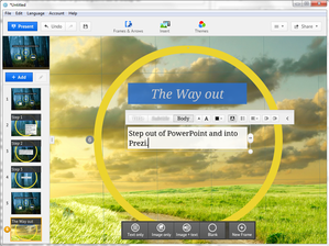 Prezi Desktop screenshot
